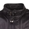 Mens Black Trialmaster Panther Lambskin Leather Jacket 53600 by Belstaff from Hurleys