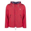 Mens Dark Red Hooded Coach Jacket 28752 by PS Paul Smith from Hurleys