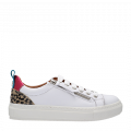 Womens White Asinda Zip Trainers 107848 by Moda In Pelle from Hurleys