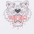 Girls White/Pink Core Tiger S/s T Shirt 91742 by Kenzo from Hurleys