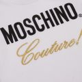 Baby White/Black Couture T Shirt & Leggings Set 42017 by Moschino from Hurleys
