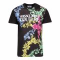Mens Black Multi Baroque S/s T Shirt 46773 by Versace Jeans Couture from Hurleys