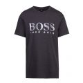 Mens Medium Grey Big Logo Beach Regular Fit S/s T Shirt 73753 by BOSS from Hurleys