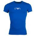 Mens Bright Blue Basic Stretch Tee Shirt 7019 by Emporio Armani from Hurleys