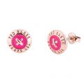 Womens Rose Gold/Fuchsia Eisley Mini Button Studs 54452 by Ted Baker from Hurleys