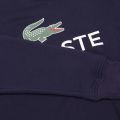 Mens Navy Big Logo Crew Sweat Top 31017 by Lacoste from Hurleys
