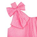 Girls Neon Pink Gingham Bow Dress 104389 by Billieblush from Hurleys