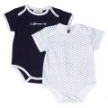Baby Navy 2 Pack Bodysuits 62536 by Armani Junior from Hurleys