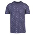 Casual Mens Medium Blue Teebox Spot S/s T Shirt | Hurleys 38801 by BOSS from Hurleys