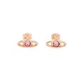 Womens Rose Gold Nano Solitaire Earrings 9883 by Vivienne Westwood from Hurleys