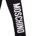 Girls Black Branded Leggings 101211 by Moschino from Hurleys