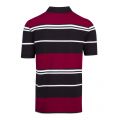 Mens Black/Red Block Stripe S/s Polo Shirt 58902 by Fred Perry from Hurleys