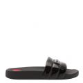 Womens Black Branded Slides 35149 by Love Moschino from Hurleys