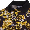 Mens Black Baroque Print S/s Polo Shirt 75716 by Versace Jeans Couture from Hurleys