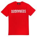 Boys Tango Red Mirror Logo Relax Fit S/s T shirt 108193 by Dsquared2 from Hurleys