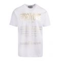 Mens White Large Foil Logo Regular Fit S/s T Shirt 83450 by Versace Jeans Couture from Hurleys