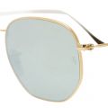 Gold/Green RB3548N Hexagonal Sunglasses 9665 by Ray-Ban from Hurleys