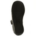 Girls Black Leather & Patent Jennette T-Bar F-Fit Shoes (25-35)