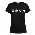 Womens Black The HUGO S/s T Shirt 76239 by HUGO from Hurleys