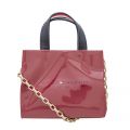 Womens Regatta Red Patent Tommy Shopper Micro Tote Bag 100304 by Tommy Hilfiger from Hurleys