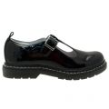 Girls Black Patent Frankie T-Bar Shoes (26-36)