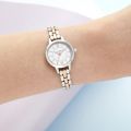 Womens Silver/Rose Gold Mini Wonderland Bracelet Watch 59449 by Olivia Burton from Hurleys