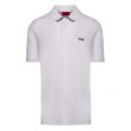 Mens White Dyler193 Tipped S/s Polo Shirt 42666 by HUGO from Hurleys