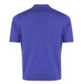 Mens Blue Knitted S/s Polo Shirt 27556 by PS Paul Smith from Hurleys