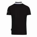 Mens Black Branded Collar Zip Slim Fit S/s Polo Shirt 55341 by Versace Jeans Couture from Hurleys