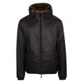Mens Khaki Printed Eagle Padded Jacket 45661 by Emporio Armani from Hurleys