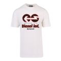 Mens Off White T-Just-E18 S/s T Shirt 110679 by Diesel from Hurleys