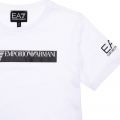 Boys White Logo Series S/s T Shirt 105506 by EA7 from Hurleys