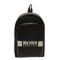 Athleisure Mens Black & Gold Pixel Backpack 31978 by BOSS from Hurleys