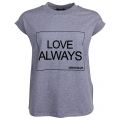 Womens Grey Love Always S/s T Shirt