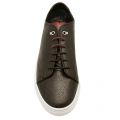 Mens Black Duuke Leather Trainers 17174 by Ted Baker from Hurleys