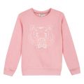 Girls Light Pink Iconic Tiger JG Sweat Top 30762 by Kenzo from Hurleys