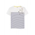 Womens Cream Bee Harbour Embroidered S/s T Shirt 106376 by Joules from Hurleys