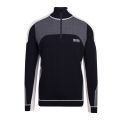 Athleisure Mens Navy Zordi 1/2 Zip Knitted Top 88198 by BOSS from Hurleys
