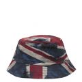 Mens Navy/Union Jack Reversible Bucket Hat 40564 by Pretty Green from Hurleys