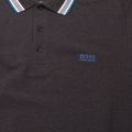 Athleisure Mens Charcoal Plisy Tipped Regular Fit L/s Polo Shirt 55053 by BOSS from Hurleys