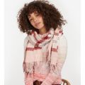 Womens Red/Pink Hailes Tartan Wrap Scarf 94338 by Barbour from Hurleys