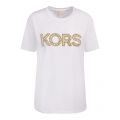 Womens White Classic Studded S/s T Shirt 84669 by Michael Kors from Hurleys