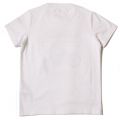 Boys White Motor S/s Tee Shirt 39692 by Barbour from Hurleys