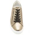 Womens Gunmetal Metallic Woven Trainers 69931 by Armani Jeans from Hurleys
