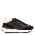 Kids Black Suede Panel Trainer 110939 by BOSS from Hurleys