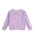 Girls Lavender Pink Piping Boxy Fit Sweat Top