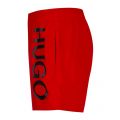 Mens Red Abas Logo Swim Shorts 83996 by HUGO from Hurleys