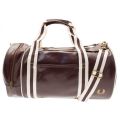 Mens Maroon Classic Barrel Bag 35435 by Fred Perry from Hurleys