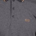 Athleisure Mens Medium Grey Paddy Regular Fit S/s Polo Shirt 99646 by BOSS from Hurleys
