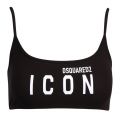 Womens Black Icon Sports Bra 76796 by Dsquared2 from Hurleys
